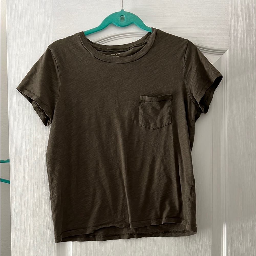 Madewell 100% Cotton Olive Green Tee